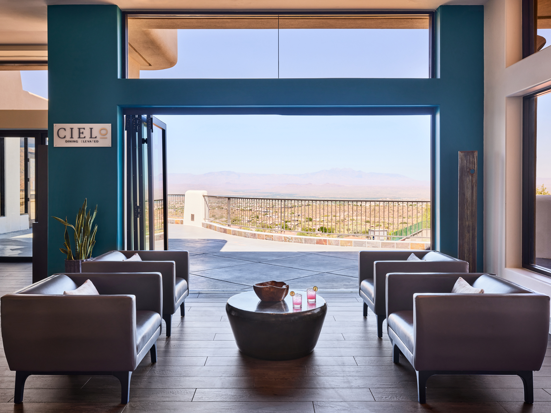 View from arizona Hotel of McDowell Mountains