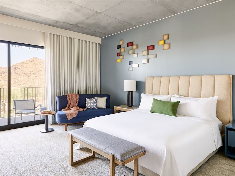 Mountain View Guest Rooms at ADERO Scottsdale Hotel Resort