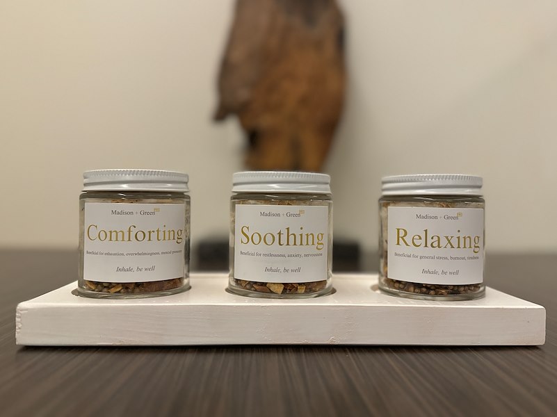 essential oil scalp treatment at Arizona Hotel