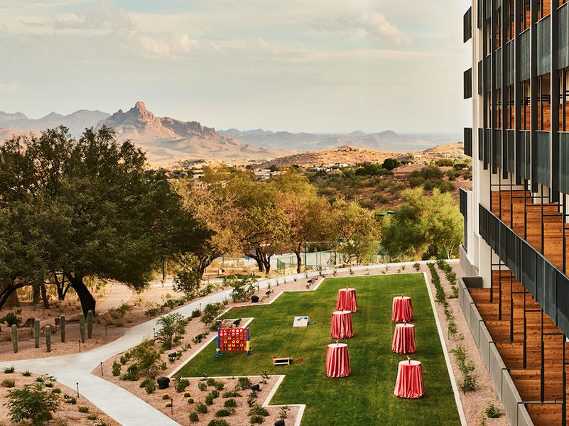 Red Mountain View Lawn of Scottsdale Hotel