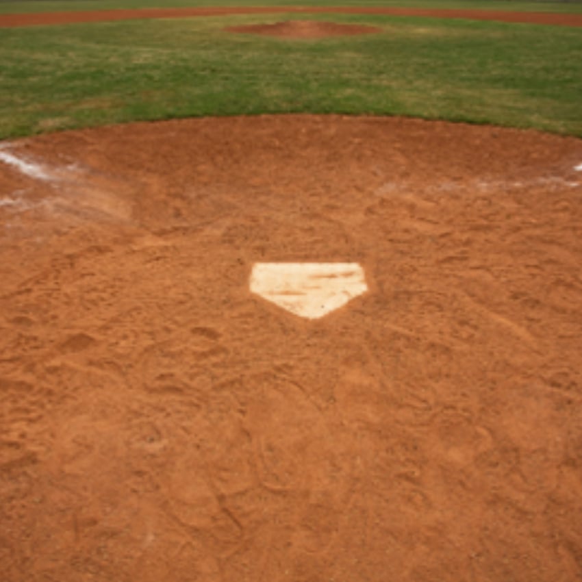 Homeplate in Arizona baseball stadium