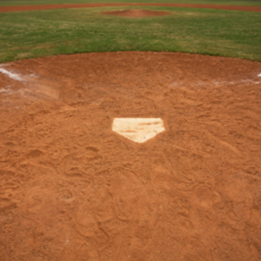 Homeplate in Arizona baseball stadium